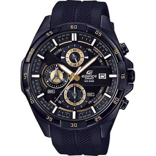 Image of Casio Edifice IP sort stål Quarts med chronograph Herre ur, model EFR-556PB-1AVUEF